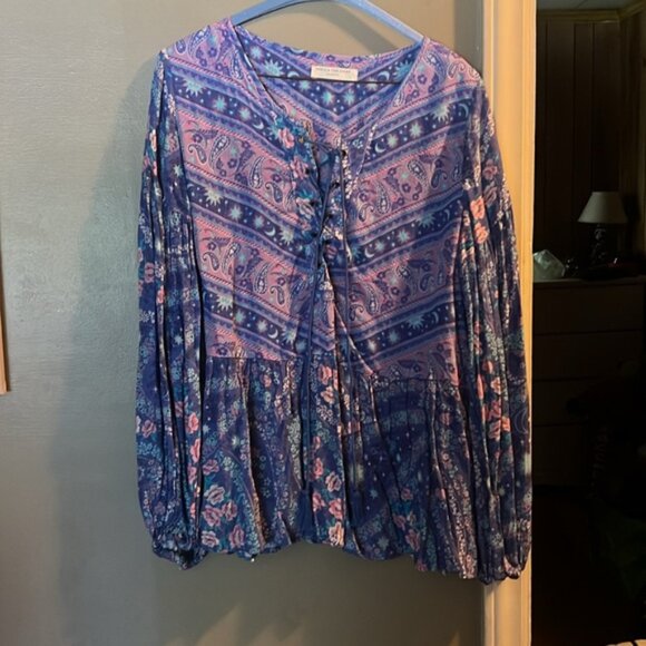 Spell & the Gypsy City Lights blouse  for sale or trade for white gold ring - Picture 2 of 6